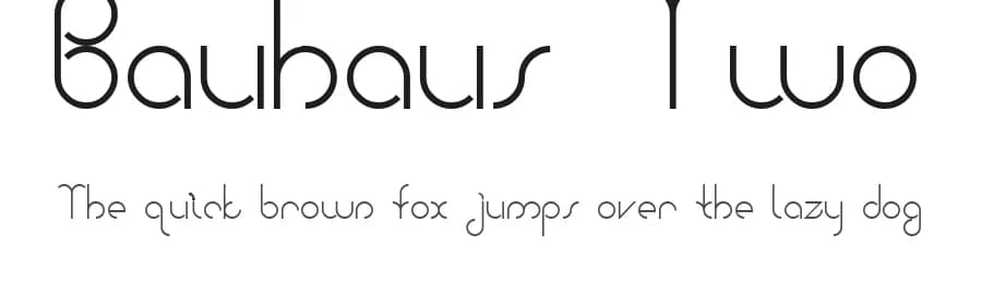 Bauhaus Two by Luke Breadon — Sans Serif Font