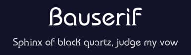 Bauserif by Ayelen Arpini — Serif Font — thumbnail 2