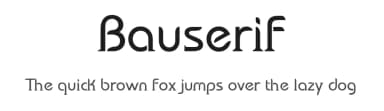 Bauserif by Ayelen Arpini — Serif Font — thumbnail 1