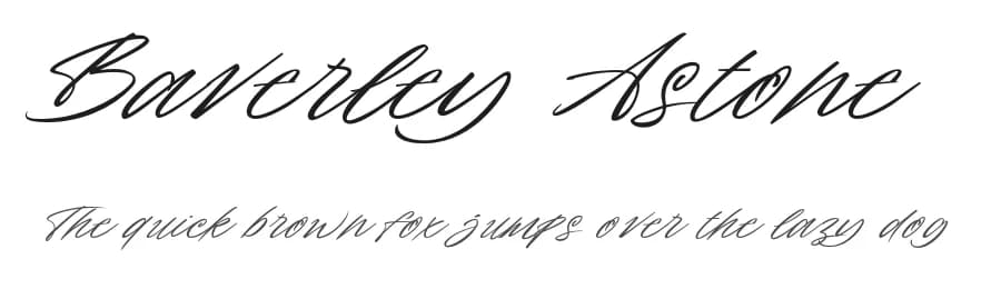 Baverley Astone by Letterhend Studio — Script Handwritten Font