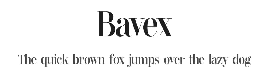 Bavex by FG Studios — Serif Font — preview 1