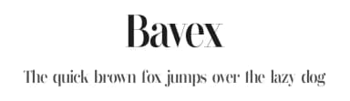 Bavex by FG Studios — Serif Font — thumbnail 1
