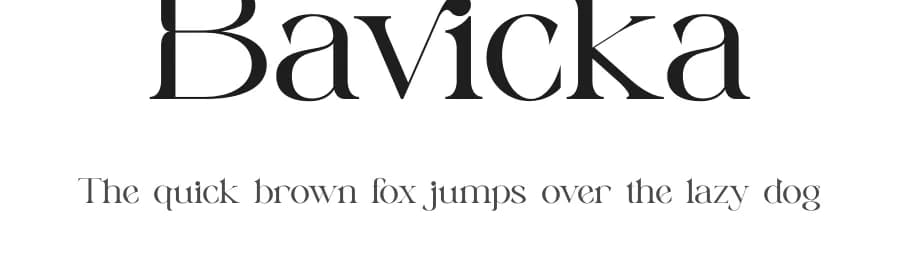Bavicka by Aqeel_Art — Serif Font