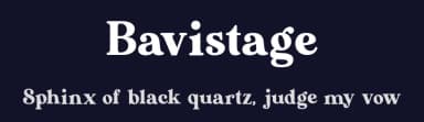 Bavistage by Aluyeah Studio — Serif Font — thumbnail 2