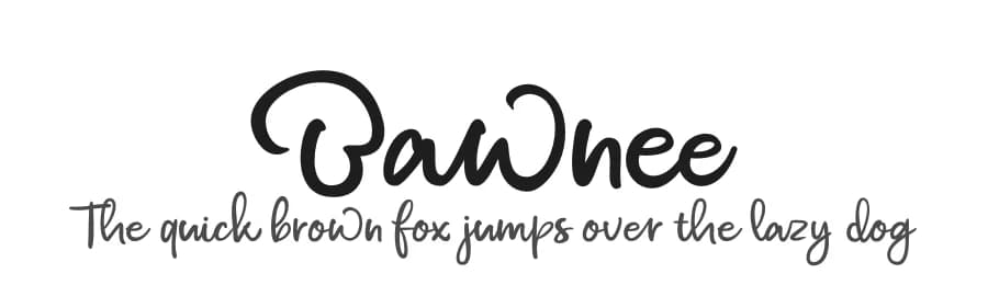 Bawnee by Joko Setiono — Script Handwritten Font