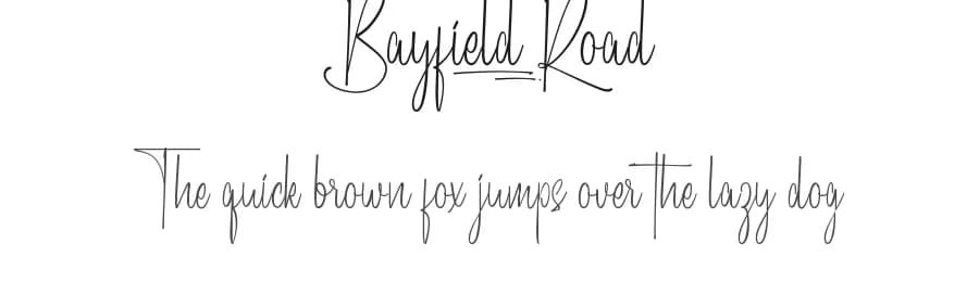 Bayfield Road by NihStudio — Script Handwritten Font