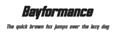 Bayformance by Pixel Sagas — Sans Serif Font — thumbnail 1