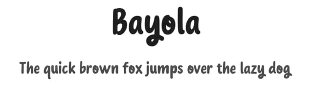 Bayola by Sensatype Studio — Script Handwritten Font