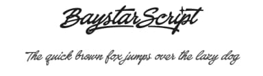 Baystar Script by Måns Grebäck — Script Handwritten Font — thumbnail 1