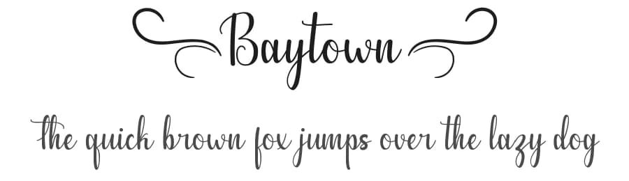 Baytown by Calligraphy Fonts — Script Handwritten Font