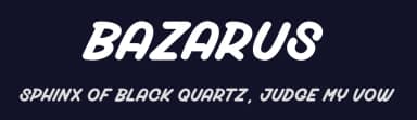 Bazarus by dcoxy - Greg Medina — Script Handwritten Font — thumbnail 2