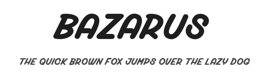 Bazarus by dcoxy - Greg Medina — Script Handwritten Font