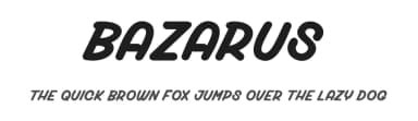 Bazarus by dcoxy - Greg Medina — Script Handwritten Font — thumbnail 1