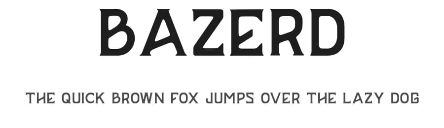 Bazerd by Sholeha Anata — Sans Serif Font