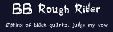 BB Rough Rider by Bird Brain — Script Handwritten Font — thumbnail 2