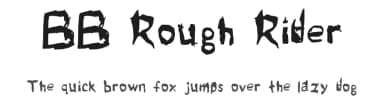 BB Rough Rider by Bird Brain — Script Handwritten Font — thumbnail 1