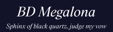 BD Megalona by Balibilly Design — Serif Font — thumbnail 2