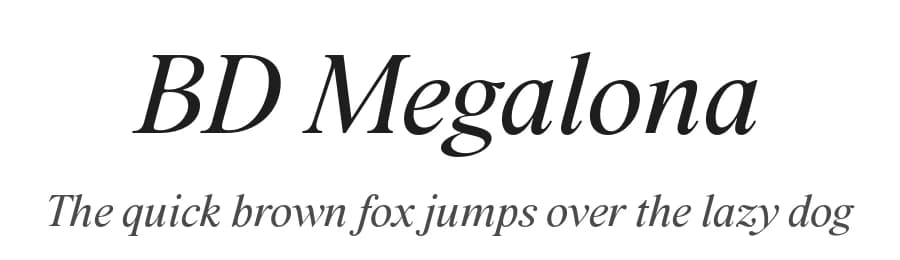 BD Megalona by Balibilly Design — Serif Font