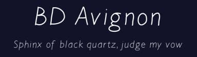 BD Avignon by Britt Douglas — Script Handwritten Font — thumbnail 2