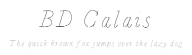 BD Calais by Britt Douglas — Script Handwritten Font — thumbnail 1