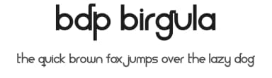 BDP Birgula by Álvaro Thomáz — Sans Serif Font — thumbnail 1