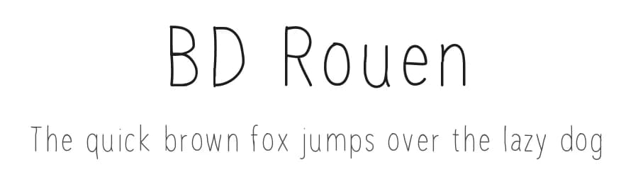 BD Rouen by Britt Douglas — Script Handwritten Font