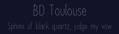 BD Toulouse by Britt Douglas — Script Handwritten Font — thumbnail 2
