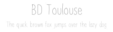 BD Toulouse by Britt Douglas — Script Handwritten Font — thumbnail 1
