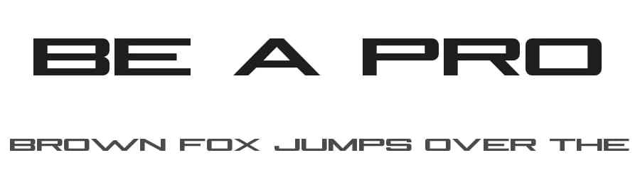 Be A Pro by Jayde Garrow — Sans Serif Font