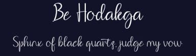 Be Hodakga by Muhammad Wahyudin — Script Handwritten Font — thumbnail 2