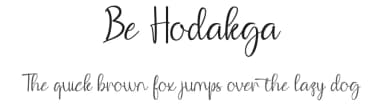 Be Hodakga by Muhammad Wahyudin — Script Handwritten Font — thumbnail 1