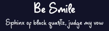 Be Smile by lyanatha — Script Handwritten Font — thumbnail 2