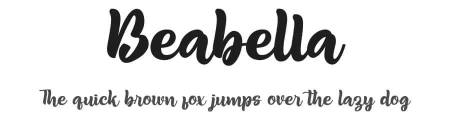 Beabella by Eknoji Studio — Script Handwritten Font