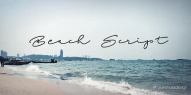 Beach Script Font by Roland Hüse Design — Script Handwritten Font — thumbnail 3