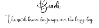 Beach by Scratchones — Script Handwritten Font — thumbnail 1