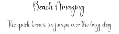 Beach Amazing by Andi Moz — Script Handwritten Font — thumbnail 1