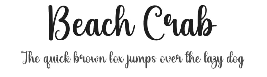 Beach Crab by Andi Moz — Script Handwritten Font