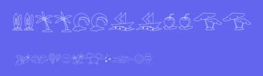 Beach Dingbats by Edy Wiyono — Dingbats Font — thumbnail 3