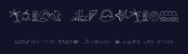 Beach Dingbats by Edy Wiyono — Dingbats Font — thumbnail 2