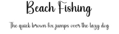 Beach Fishing by Scratchones — Script Handwritten Font — thumbnail 1