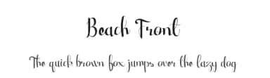 Beach Front by UI Creative — Script Handwritten Font — thumbnail 1