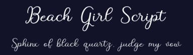 Beach Girl Script by Iqbal Amsar Hidayat — Script Handwritten Font — thumbnail 2