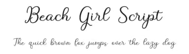 Beach Girl Script by Iqbal Amsar Hidayat — Script Handwritten Font — thumbnail 1