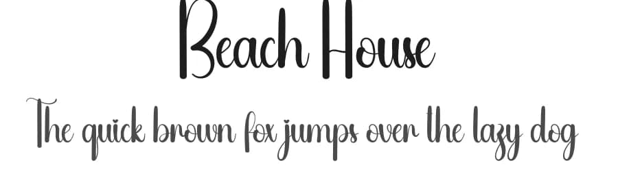 Beach House by Andi Moz — Script Handwritten Font
