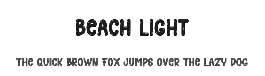 Beach Light by Scratchones — Script Handwritten Font