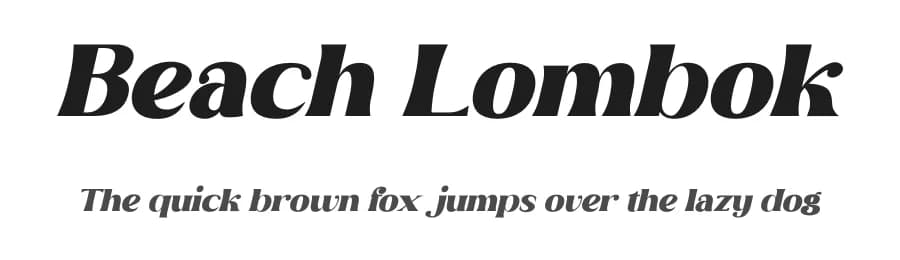 Beach Lombok by Letterena Studios — Serif Font