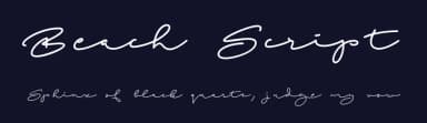 Beach Script by Roland Huse Design — Script Handwritten Font — thumbnail 2