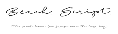 Beach Script by Roland Huse Design — Script Handwritten Font — thumbnail 1