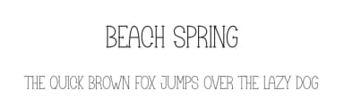 Beach Spring by Scratchones — Script Handwritten Font — thumbnail 1