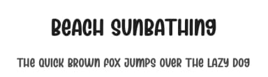 Beach Sunbathing by Scratchones — Script Handwritten Font — thumbnail 1
